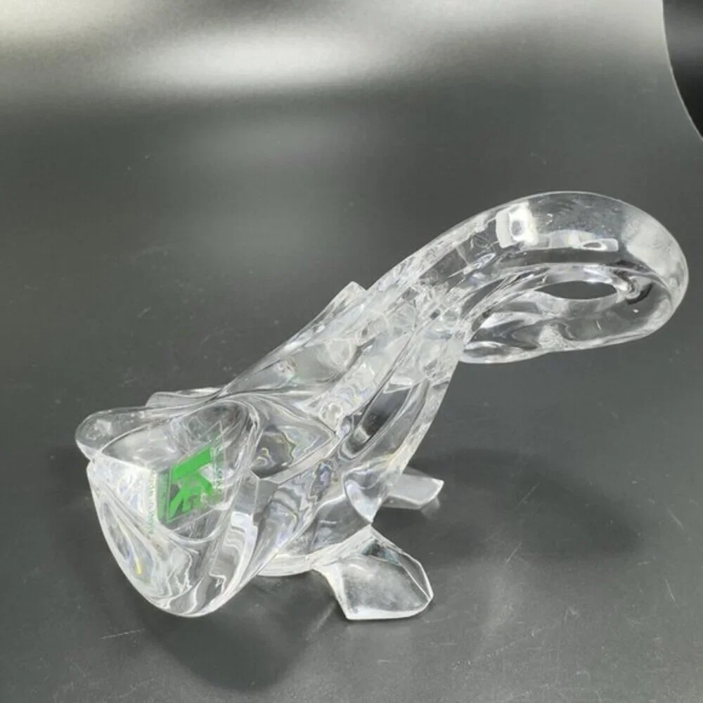 Kristal Color Clear‎ Lead Crystal Glass Made in Italy Swan Duck Bird Paperweight